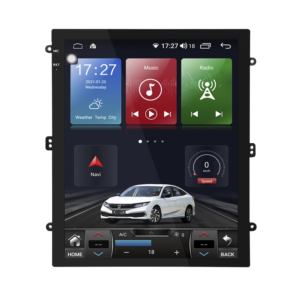 Поставщик универсальный 1Din Pantalla Mp5 для монитора 9 7 дюймов электроника Android Tesla стиль Carplay автомобильное радио стерео аудио DVD-плеер