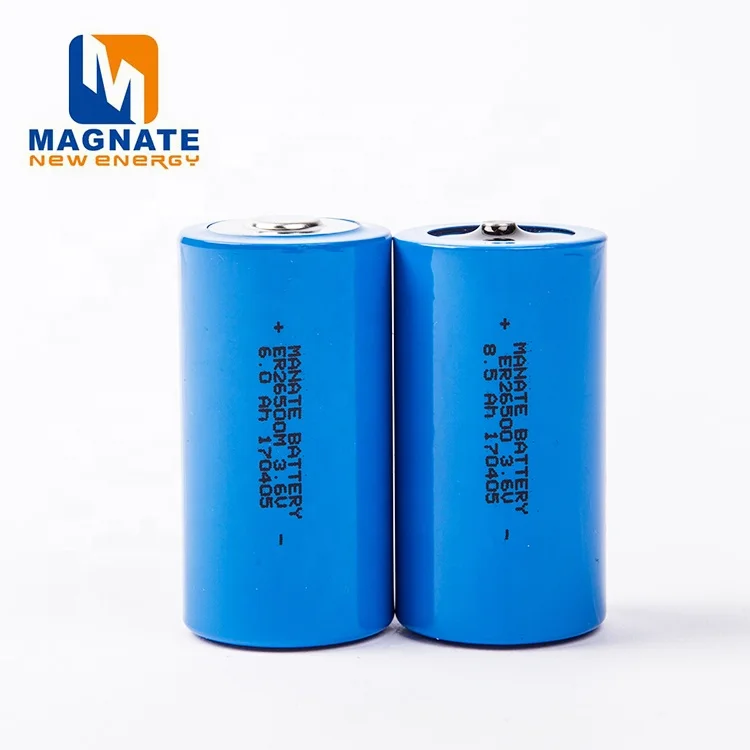 3.6V Li-SOCl2 battery pack ER34615H ER26500H with  HPC 1520  for LoRa NB-IoT water meter