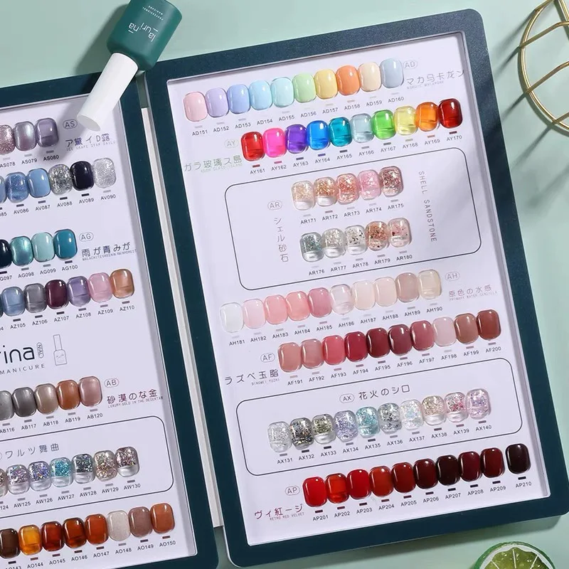 LAURIAN Wholesale Set 15ml 210 Colors Manicure Nail Art Salon Base and Top Coat Enamel Varnish Uv Gel Nail Polish Kit