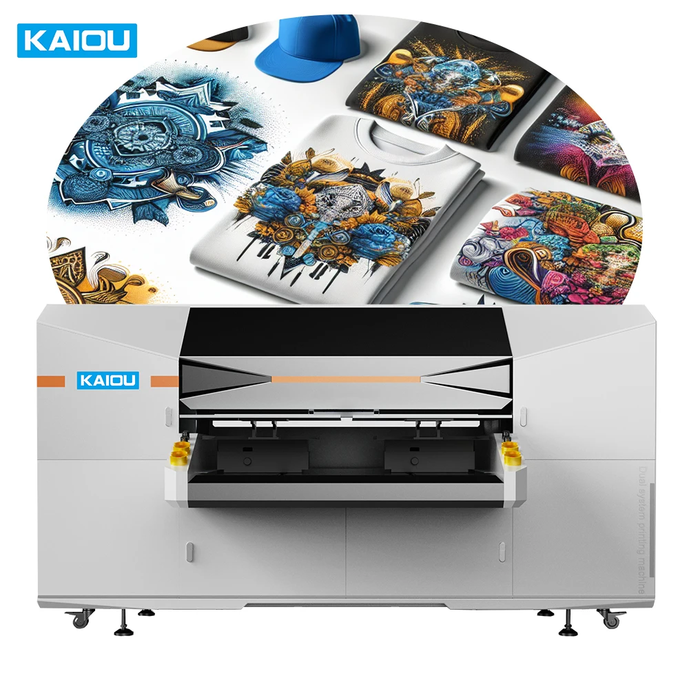 Low Maintenance Cotton Fabric Textile T shirt Automatic Digital Printing and Spray Pretreatment system Machine Dtg Printer