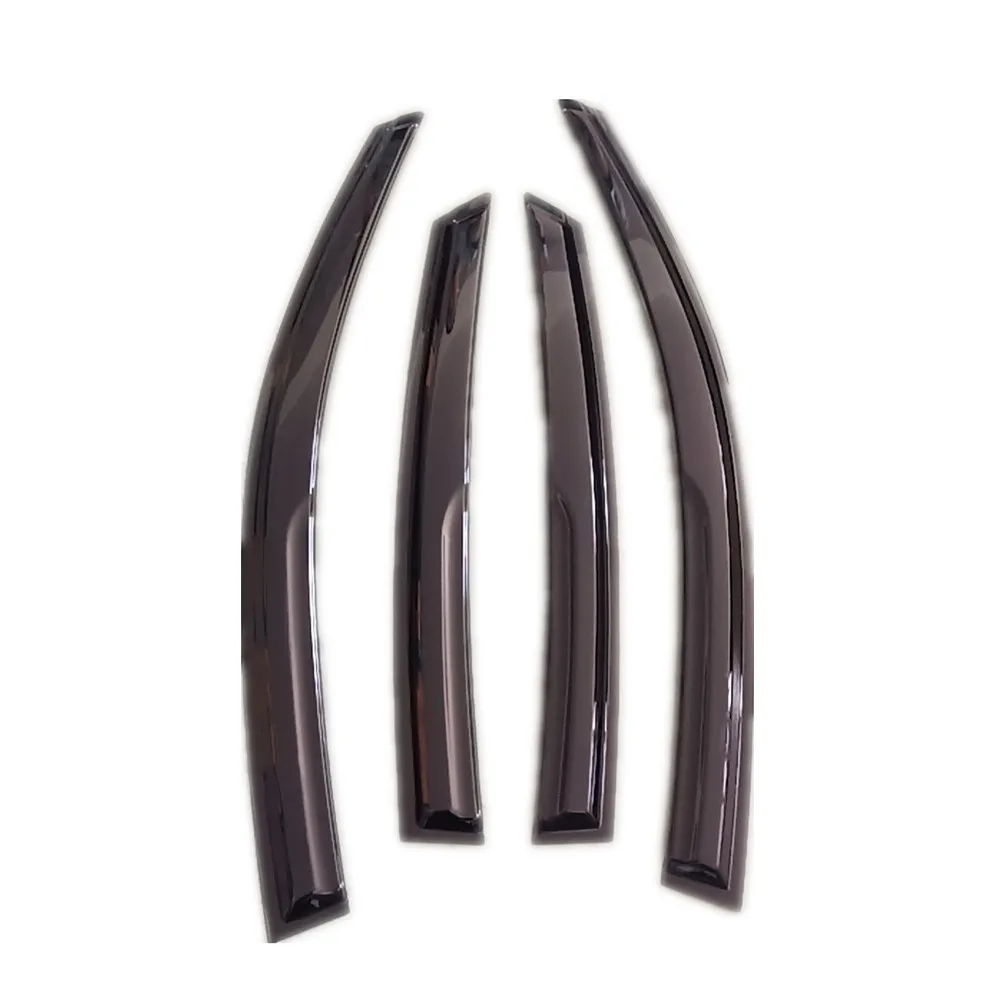 1.2MM PMMA New Car Models Door Rain Sun Visor Window Deflectors Black Door Visor For Rush 2018