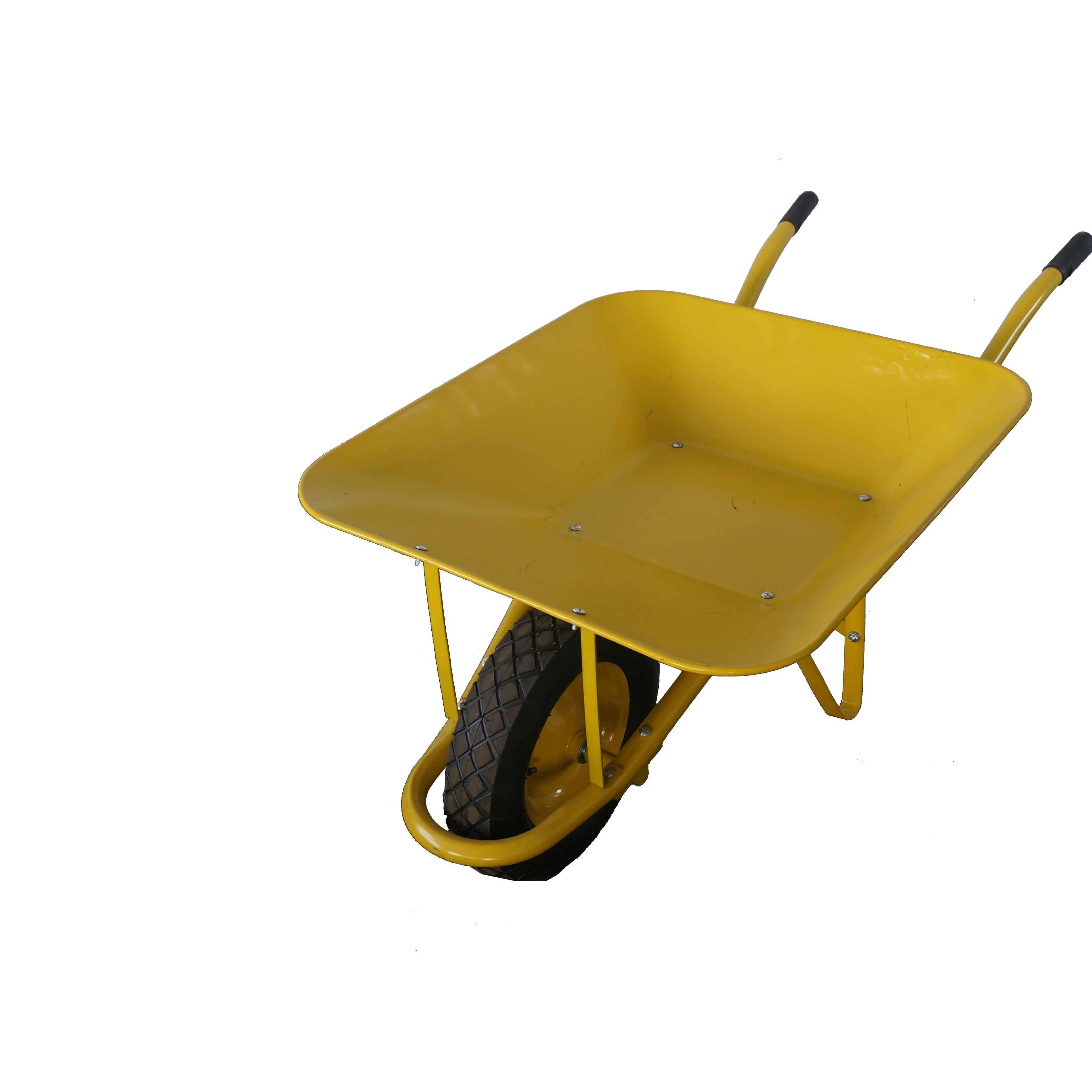 WB6400 WB7500 South Africa America hot sale single wheel construction heavy duty wheelbarrow with plastic s