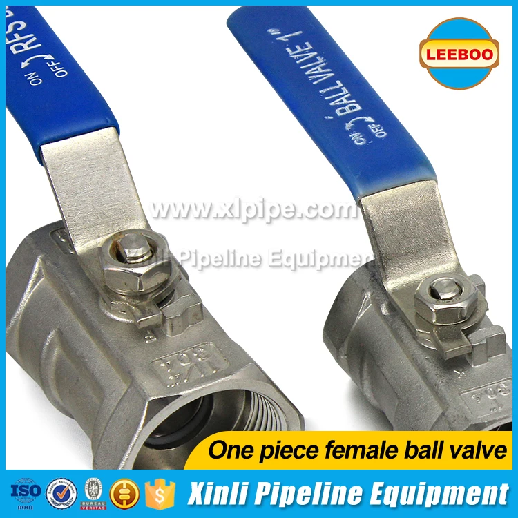 Factory hot sale DN50 sanitary BSP NPT female internal screw thread manual one piece ss 316 stainless steel ball valve for steam