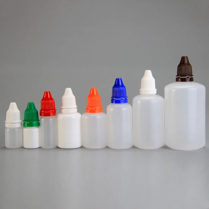 Wholesale 3ml 5ml 10ml 15ml 20ml 30ml 50ml 100ml needle tip dropper plastic bottle for eye drops