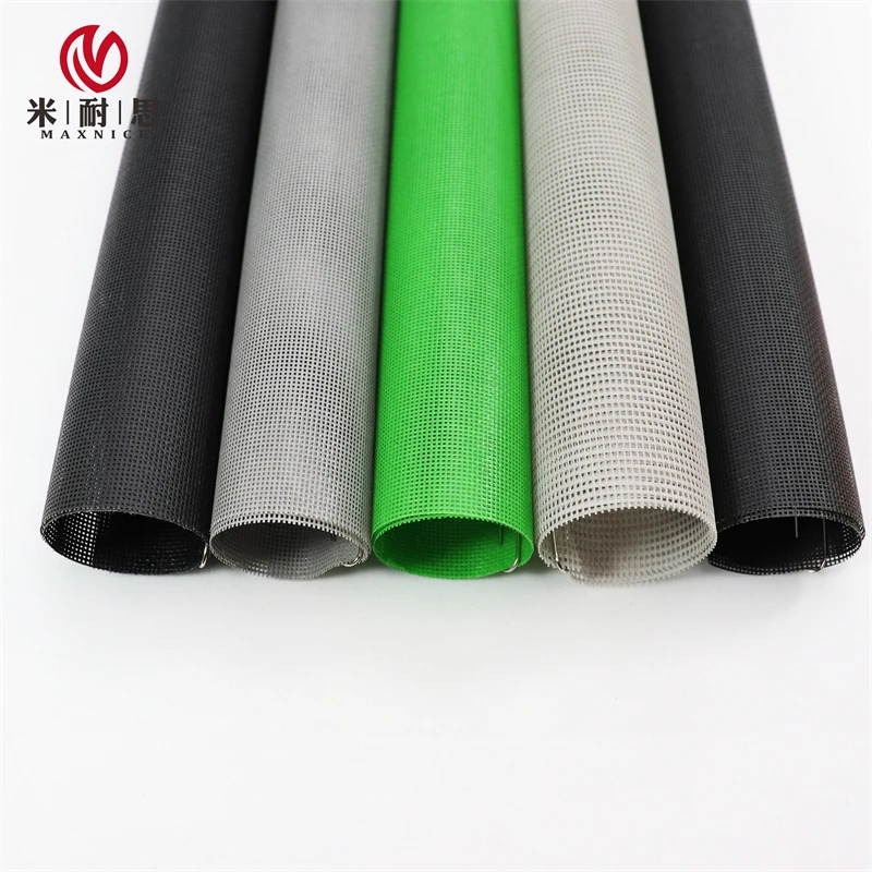 Manufacturer Colorful PVC Coated Polyester Mesh Fabric
