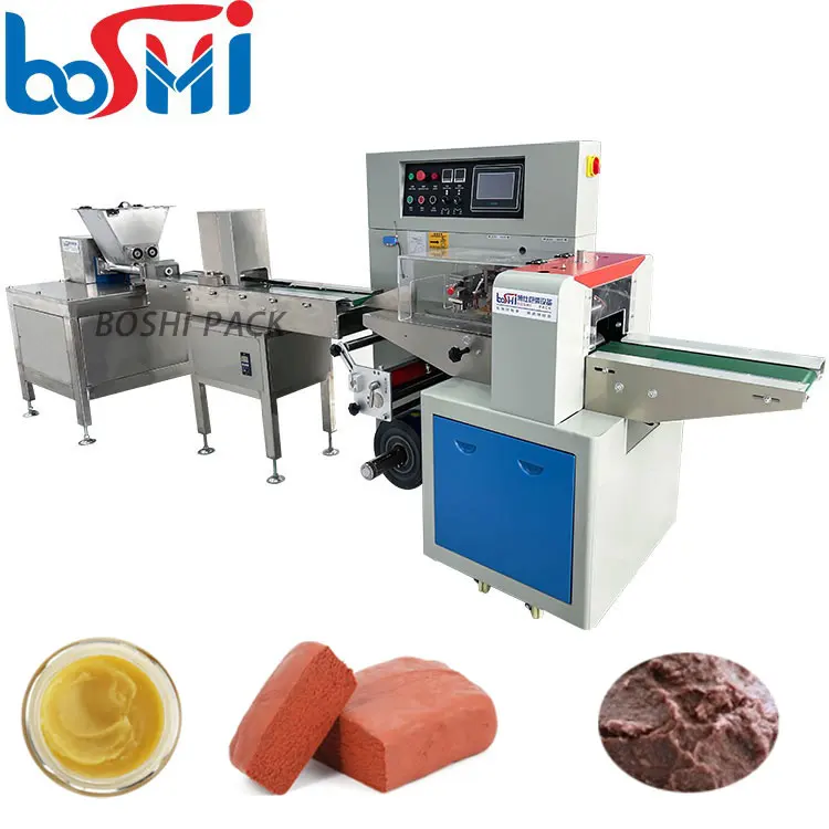 Extruder machine for maize gulten feed packaging machine cat dog bee feed meat shrimp bean bee paste packing machine