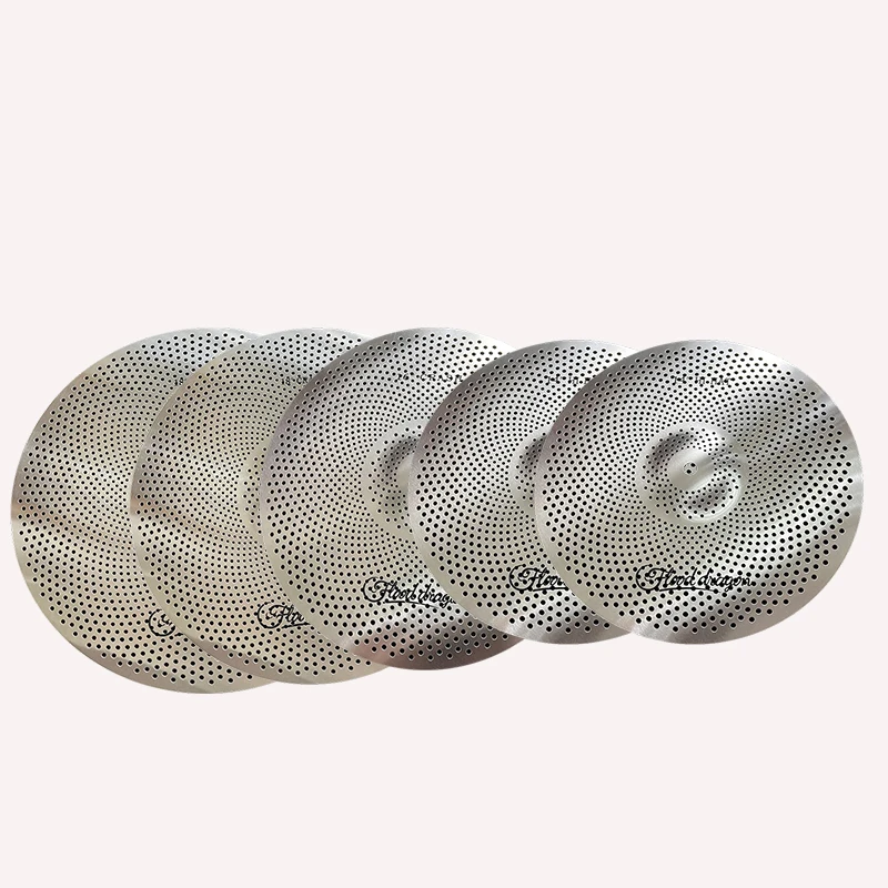 Wholesale drum parts accessories alloy silent weak sound jazz drum cymbal set 14 14 16 18 20 inch