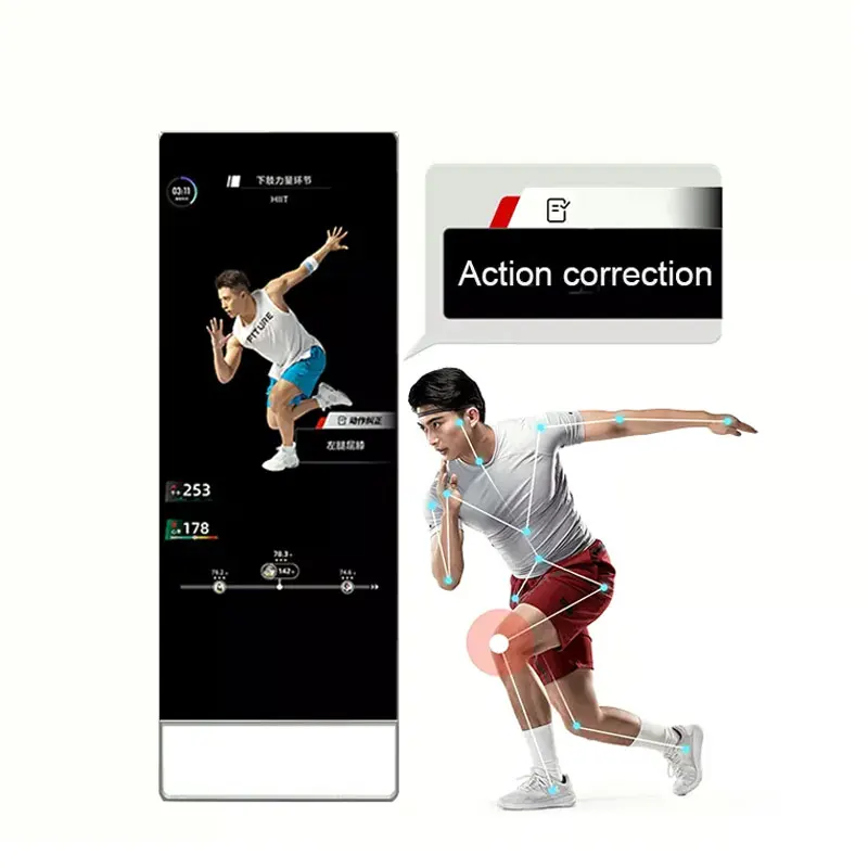Hot Selling Fitness Equipment Home Gym Touch Screen Mirror Digital Smart Mirror