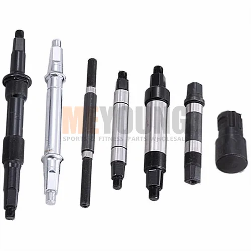 Steel Crank Axle Shaft For Commercial Exercise Bike Fitness Parts Indoor Bike #6522
