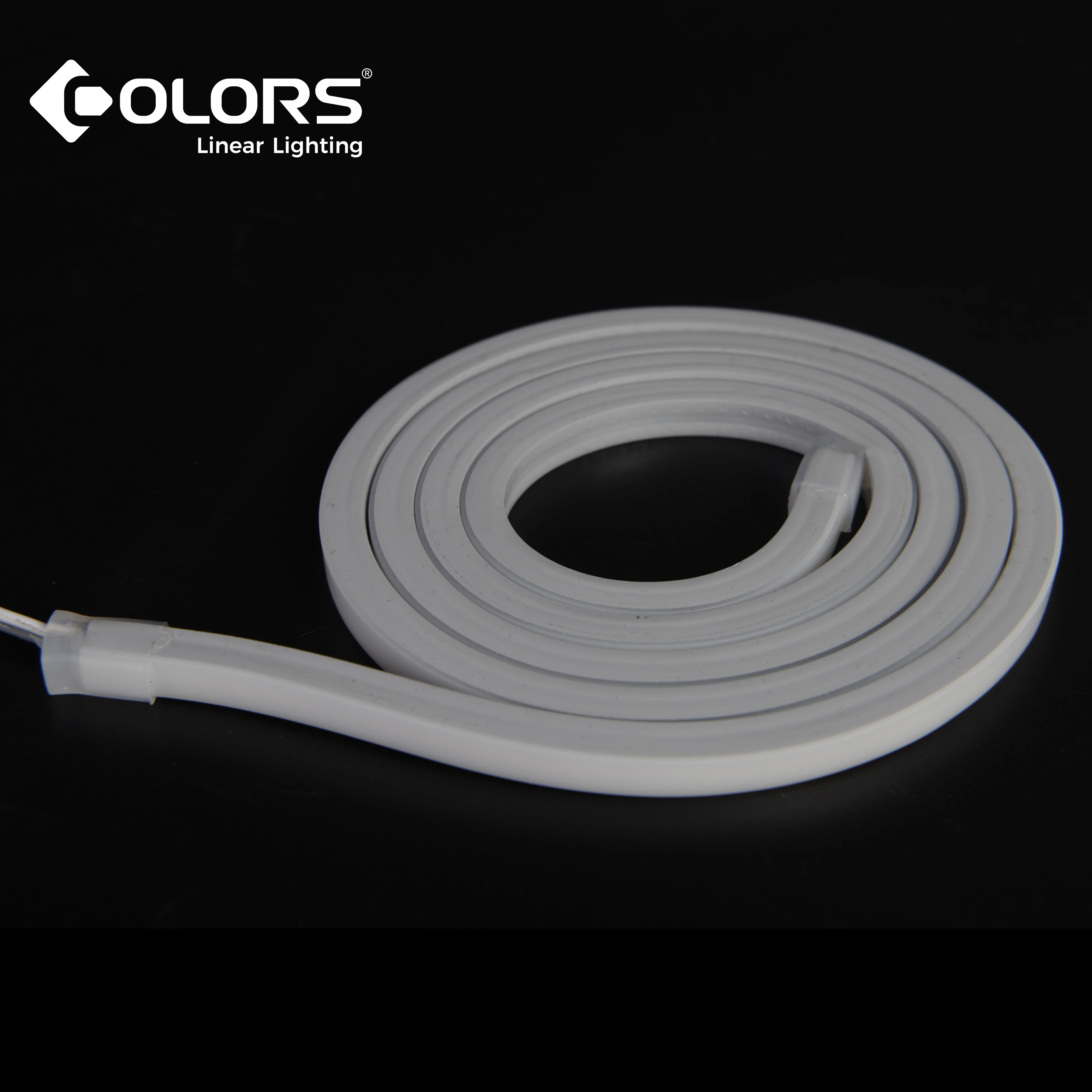 COLORS IP65 untra thin 6mm silicone neon light neon strip top bend slim CRI90+ cool warm white 12V 24V 5m