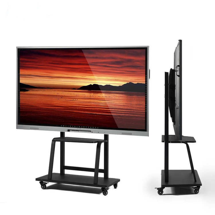 
Education 4K Display Touch Panel Board for LCD TV 65 75 Inch Interactive Whiteboard With Mobile Stand 