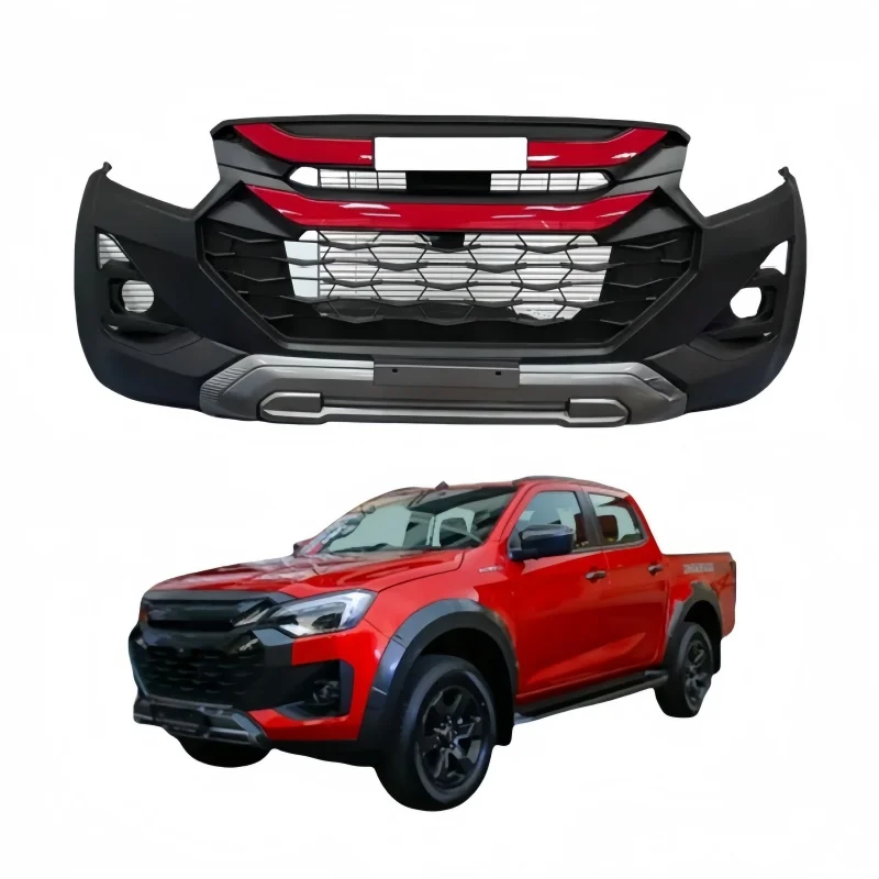 YBJ car accessories Body Kit Modify Front Bumper Bodykit For Dmax D-max 2016-2019 Upgrade to 2024 facelift DMAX body kit