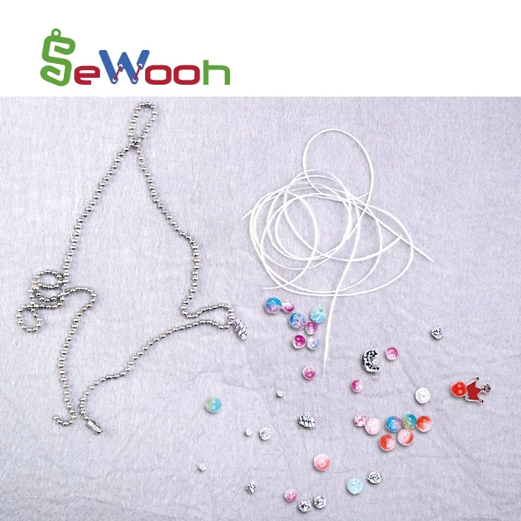 
Making 1 Necklace and 3 Bracelets Kids DIY Crystal Beads for Jewelry Kit 