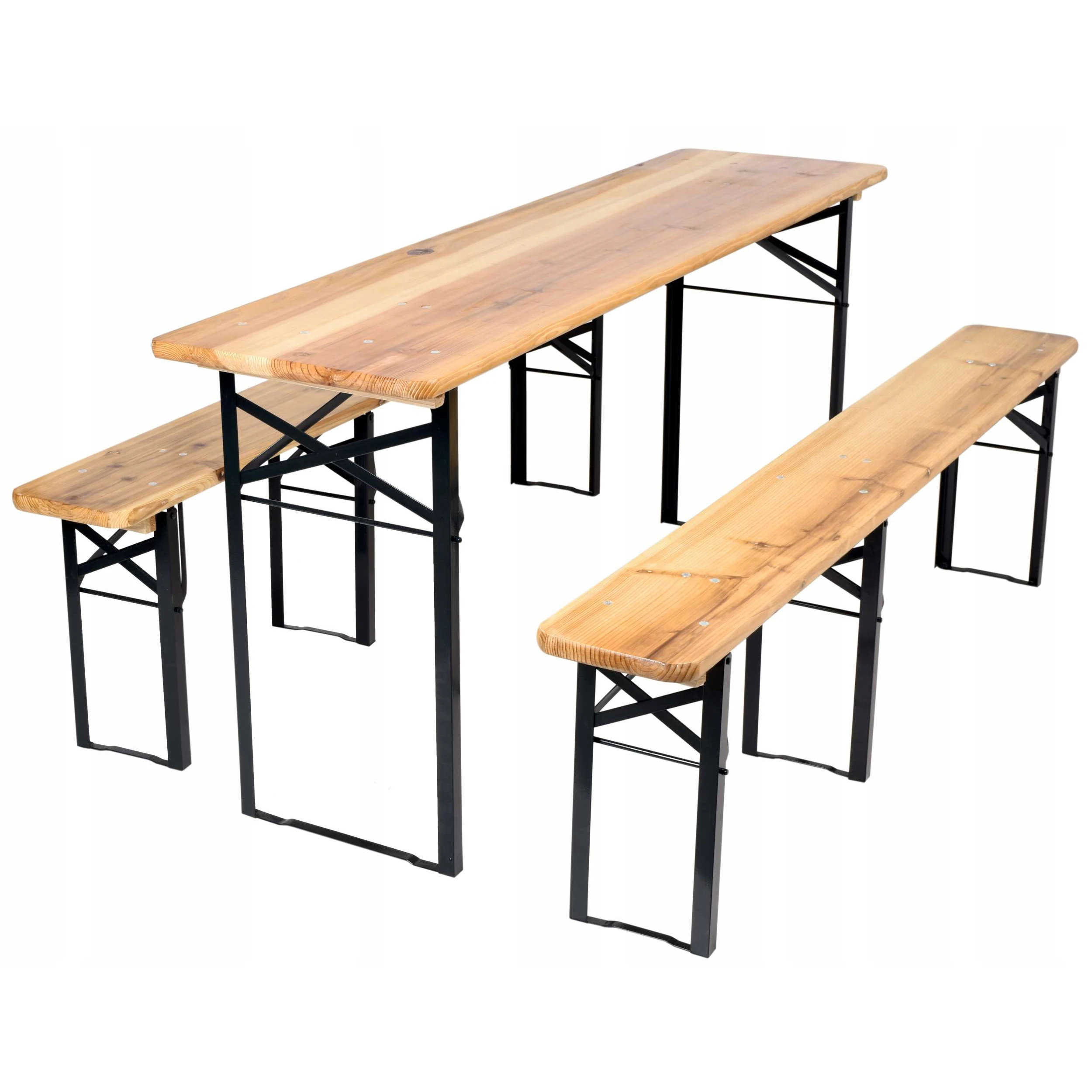 Outdoor Picnic Bbq Party Dining Folding Beer Table Brewery Wooden Folding Table And Bench