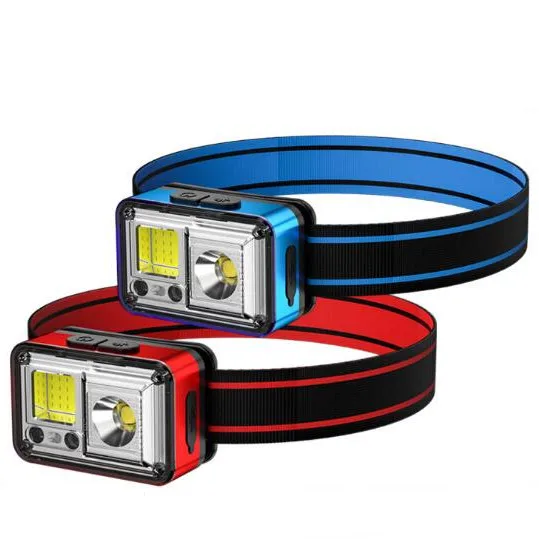 Induction Strong Headlight Cross-Border LED Bicycle Light Waterproof Mini Charging for Outdoor Lighting Long-Range Infrared