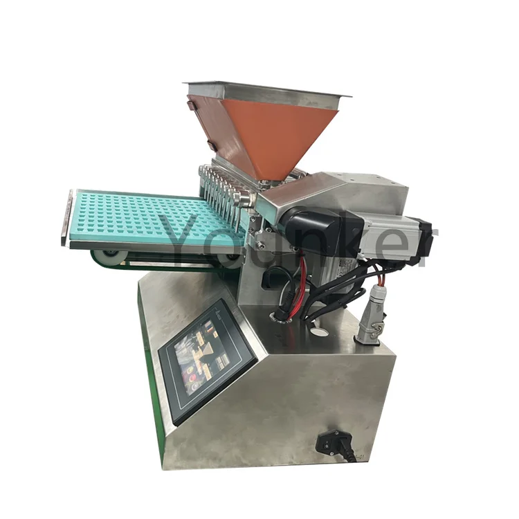 Counter Table Desk Top Gummy Candy Making Machine For Home Small Mini Manual Soft Jelly Bear Mold Semi Automatic 100 Kg Per Hour