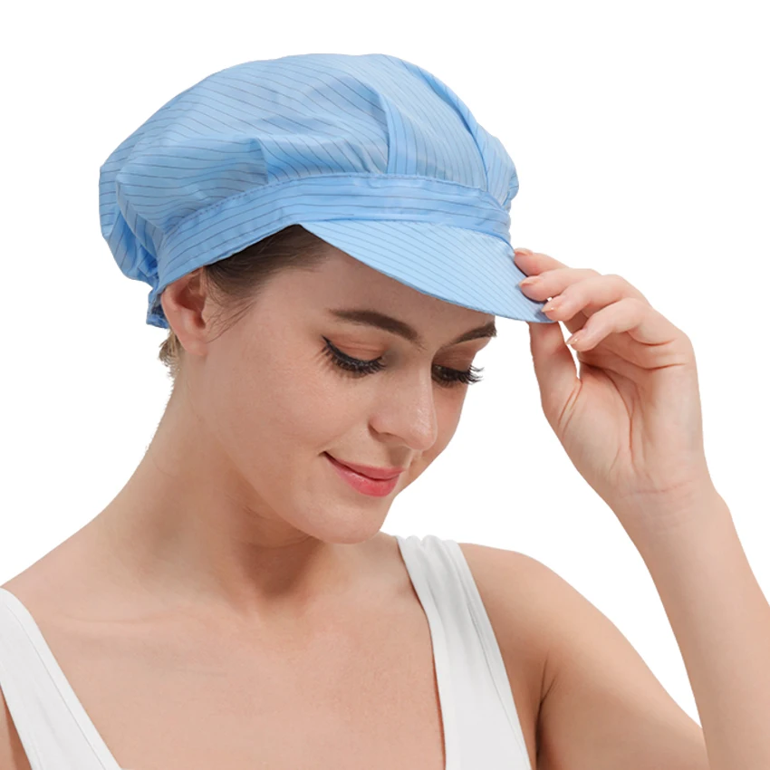 Elastic Food Industry Cleanroom Work Hat Chef Cooking Hat Esd Working Cap Worker Wear Anti-static Work Cap