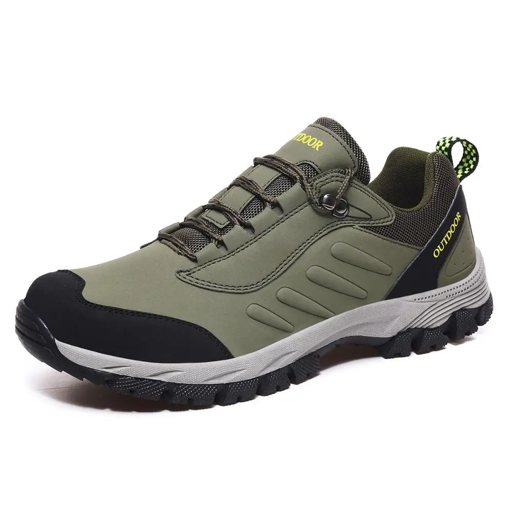 Мужские ботинки зимние водонепроницаемые удобные кожаные походные мужские ботинки