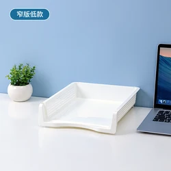 New Top Quality Office Desktop Stationery Organizer Paper File Document Sorter Rack stacked Plastic Organizer Basket