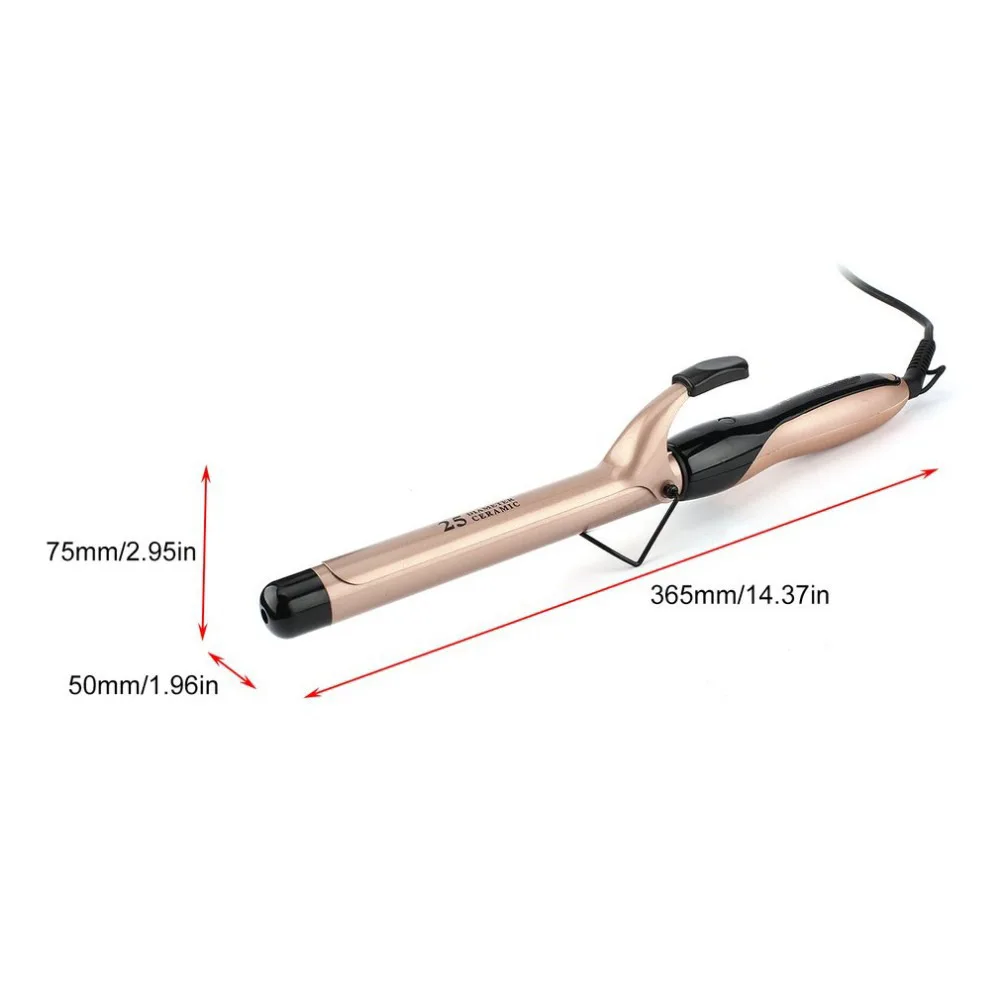 Curling Iron For Professional 9-28Mm Tong Wand Hair Curler Titanium Perm PCT Heating Electric Styling Tool Rotating Automatic