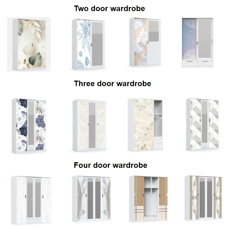 factory direct sale Factory supply almirah wardrobe metal wardrobe closet cupboard wardrobe