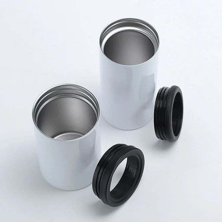 Wholesale Best Selling Reusable Cup Insulator Holder Iced Beach Cup 12oz Skinny Can Cooler Sublimation