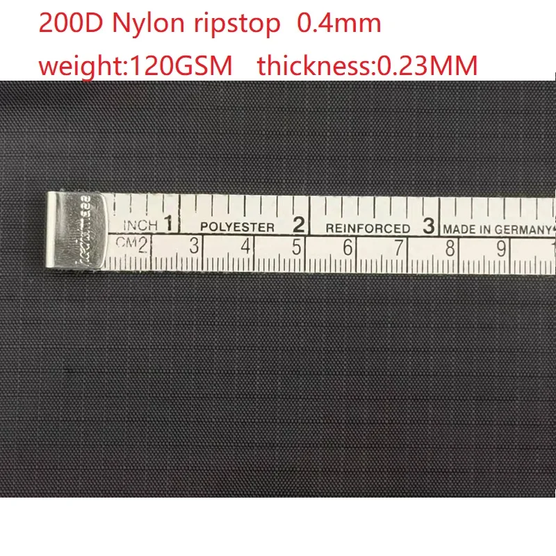 200d Recycled Nylon ribstop fabric 100% nylon Eco friendly waterproof with PU coating for garment  bag