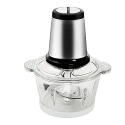 Hot Sale Glass Bowl Style Food Processor Electric Cutter Machine Mixer Vegetable Meat Grinder