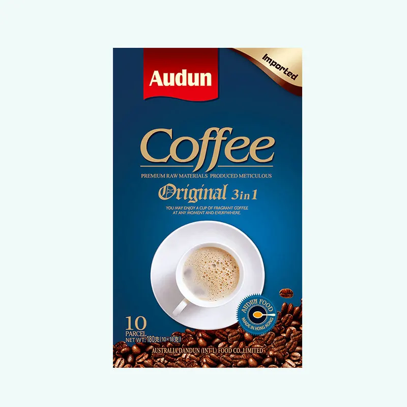 
2021 Customized 3 In 1 Coffee Boxed 3 in 1 Instant Coffee For Office Worker 