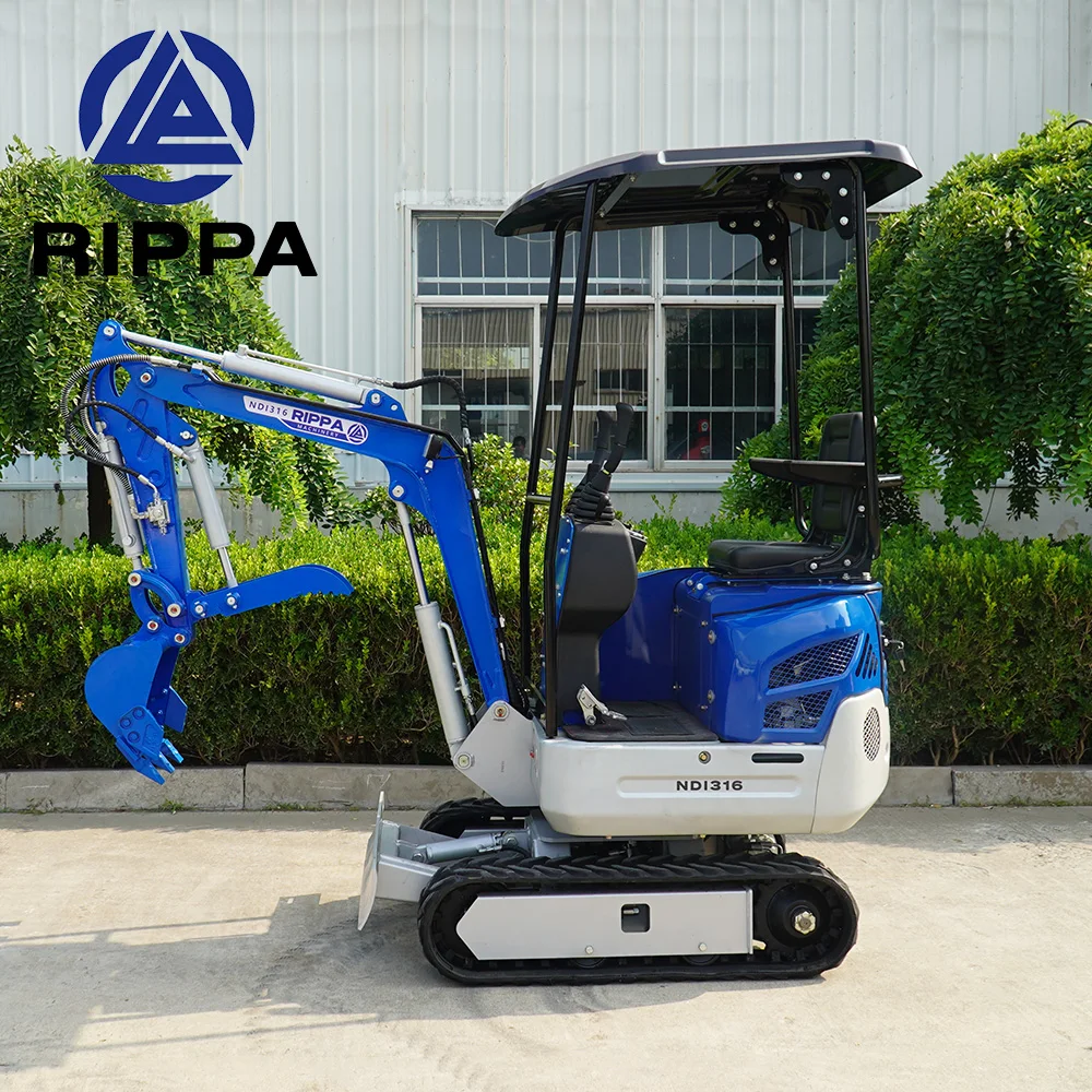 Support Customized Garden Mini Digger 1.2T Home/Farm Hydraulic Crawler Mini Bagger Excavator Micro Small Excavators