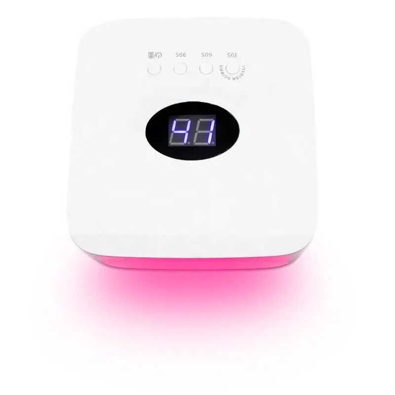 54W Cordless Rechargeable UV LED Nail Dryer With 3 Timer Setting For Home and Salon