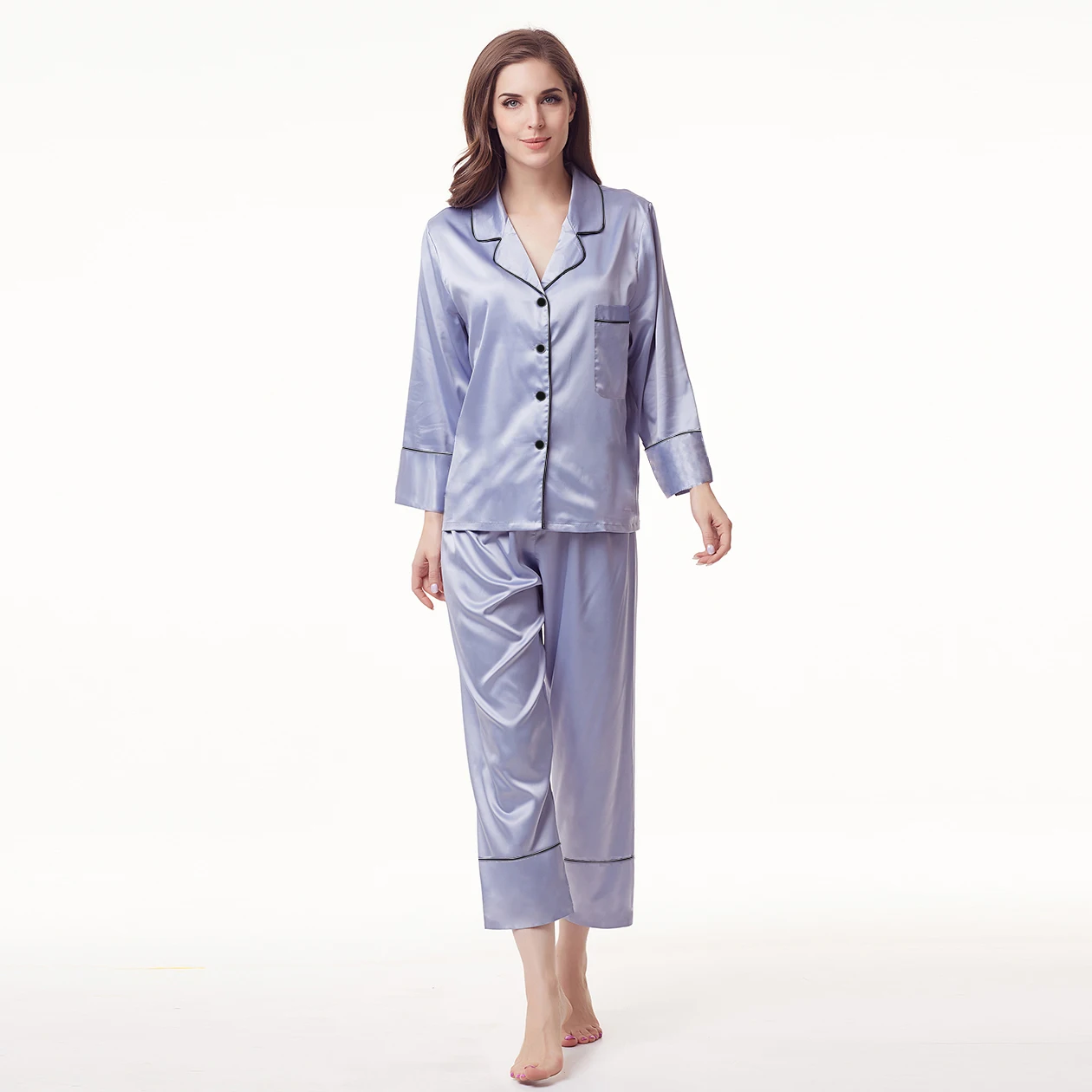 Factory Pajamas Bridal Night Wear Silk pajama
