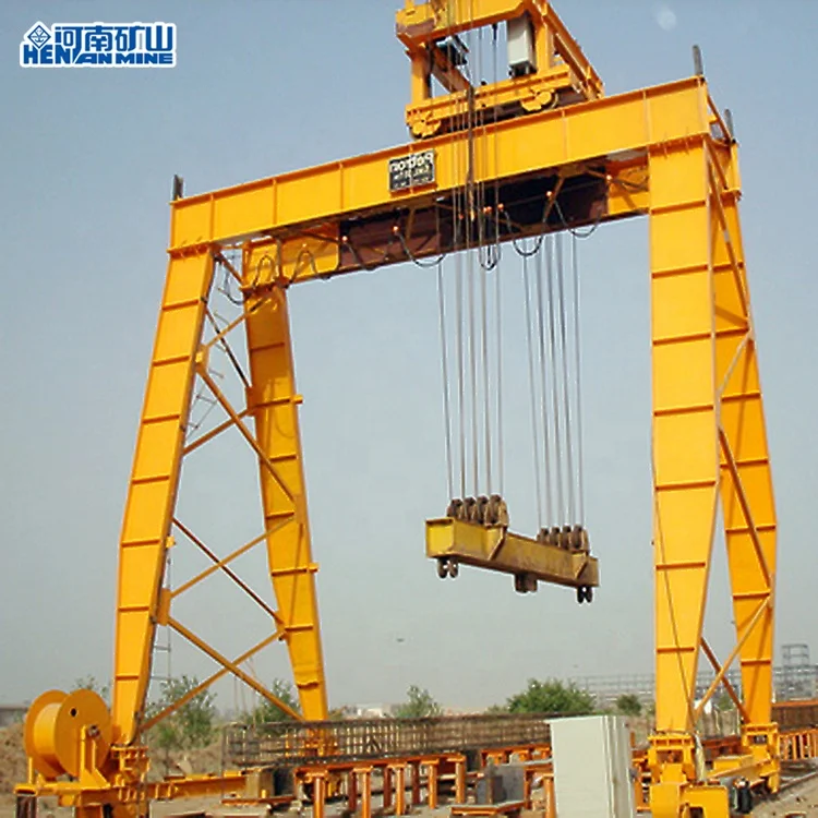Top quality 30 ton 50 ton MG type remote control or cabin control double beam girder gantry crane