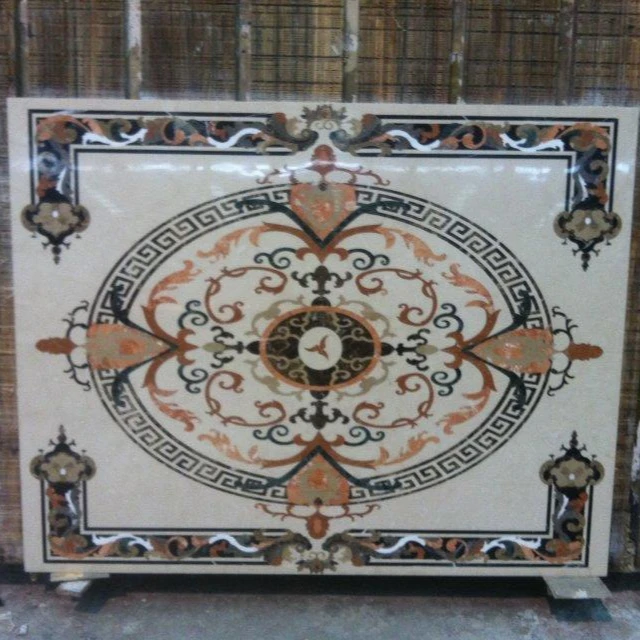 Super Luxury Villa Ceiling Floor Inlay Marble Mosaic