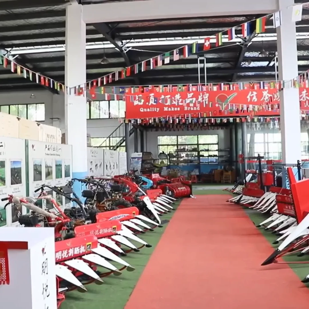 mini self-propelled power reaper machine to harvest rice paddy wheat