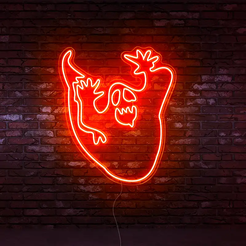 Halloween Custom Pumpkin neon light sign Wholesale lets party neon sign for halloween neon party