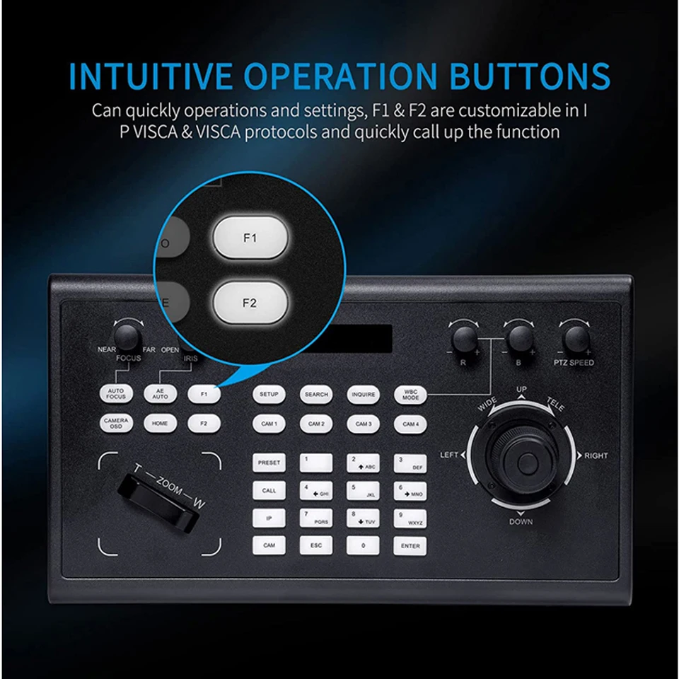 D50  High Quality IP PTZ  Camera internet Joystick Controller for Controlling Ptz Camera Keyboard  Video Recording Equipment