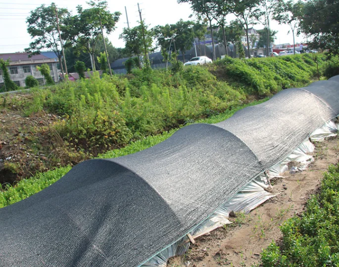 Sun shade net for horticultural land for growing vegetables