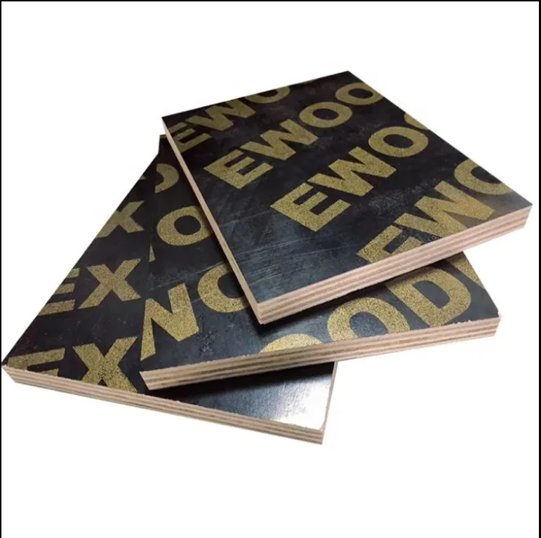 Hot Sale Cheap Price 17mm 18mm Black Brown FJ Film Faced Plywood Poplar Core Construction Plywood Building Boards