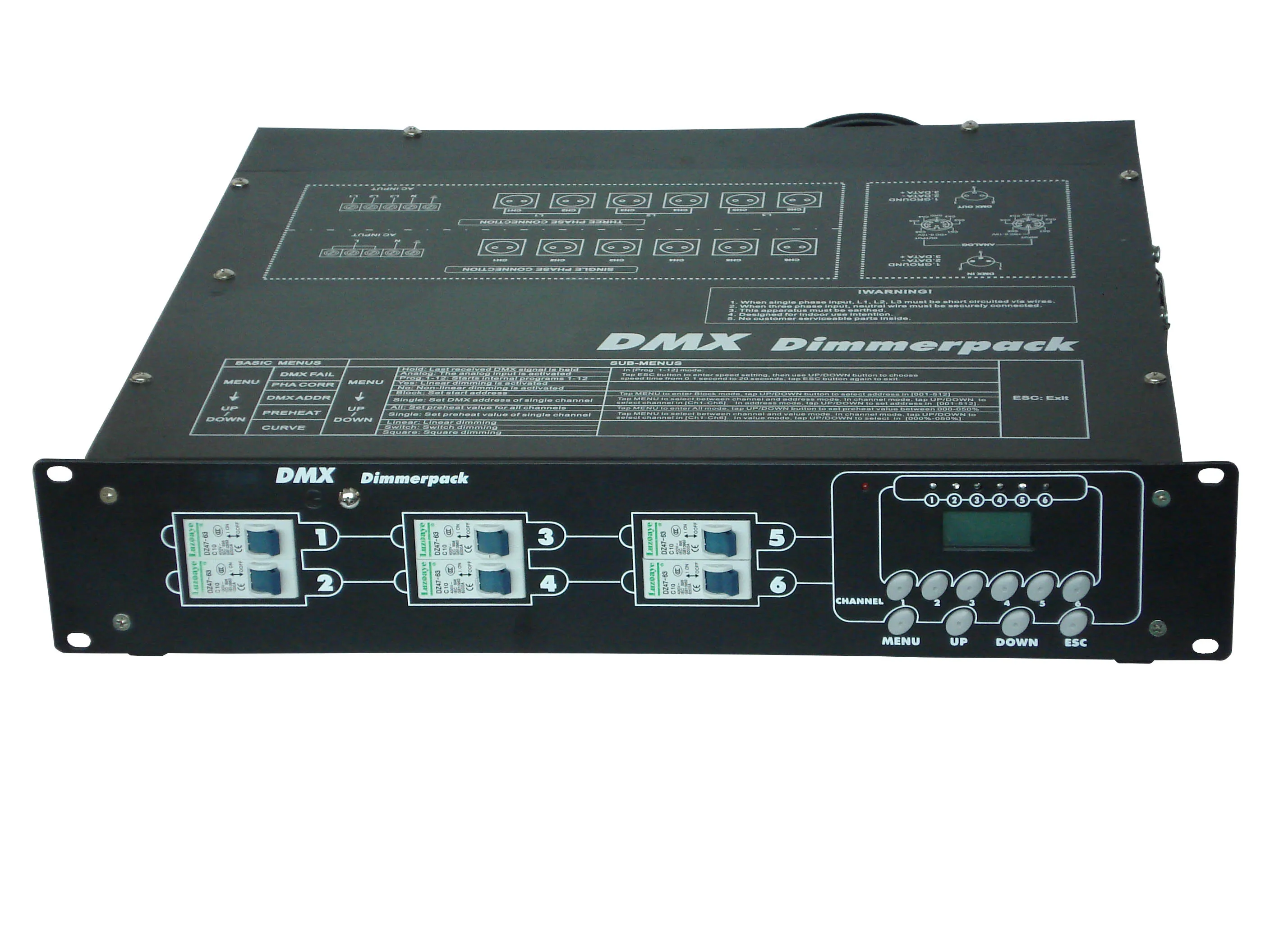 Stage Light Controller 6ch Dmx Dimmer Pack