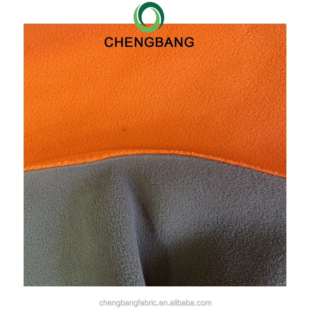 Factory Wholesale Cheap Price 260gsm 100% Polyester Double Side Color Polar Fleece Glued Polar Fleece