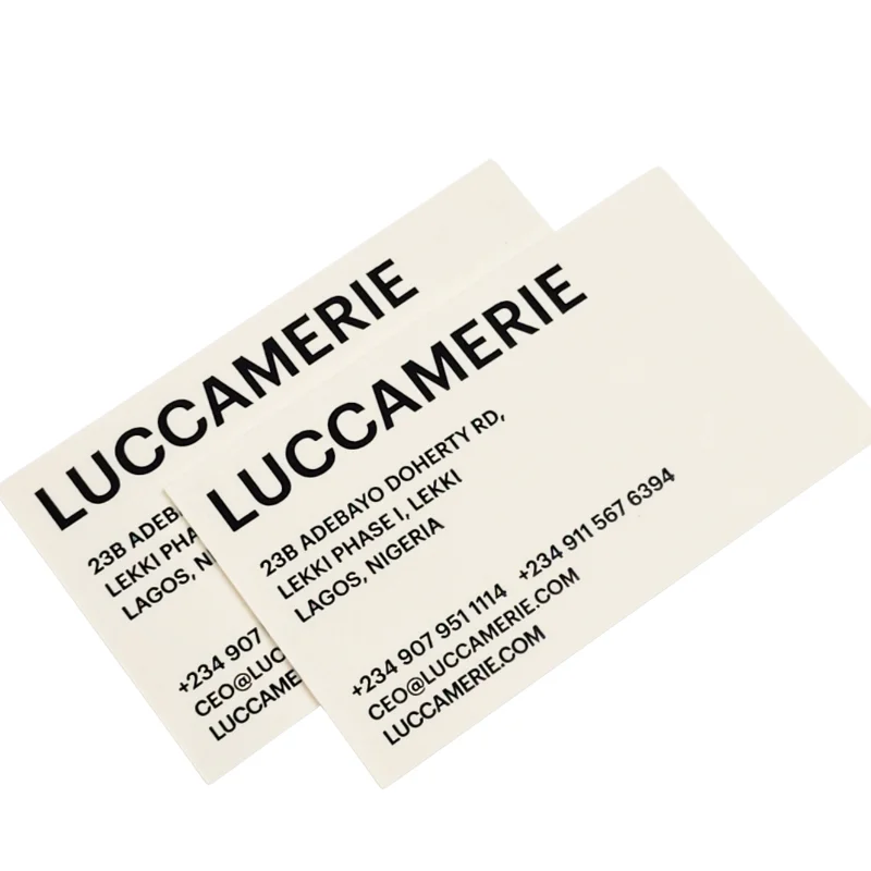 High Quality Custom Paper Printing Service White Paper Business Name Card Printing / Greeting Card / Thank You Paper Card