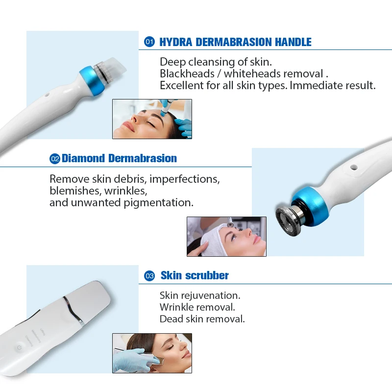 9 In 1 Face Machine Micro-touch Hydracare Domestos Diamond Dermabrasionin One Hydra Dermabrasion Hydra Dermabrasion Peel Machine