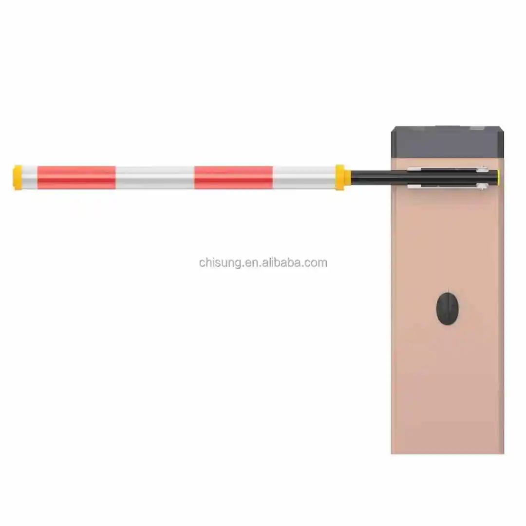 Newest DC 24V Planetary Reducer Motor 0.6S Speed Automatic Barrier Gate with Straight/Round Boom