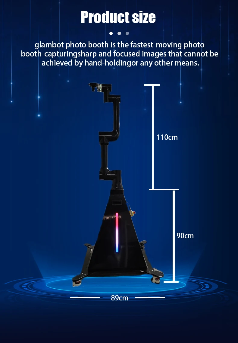 360 Degree six-axis robot arm with camera robotic arm camera motion control automatesafety flexible glambot robotic arm camera