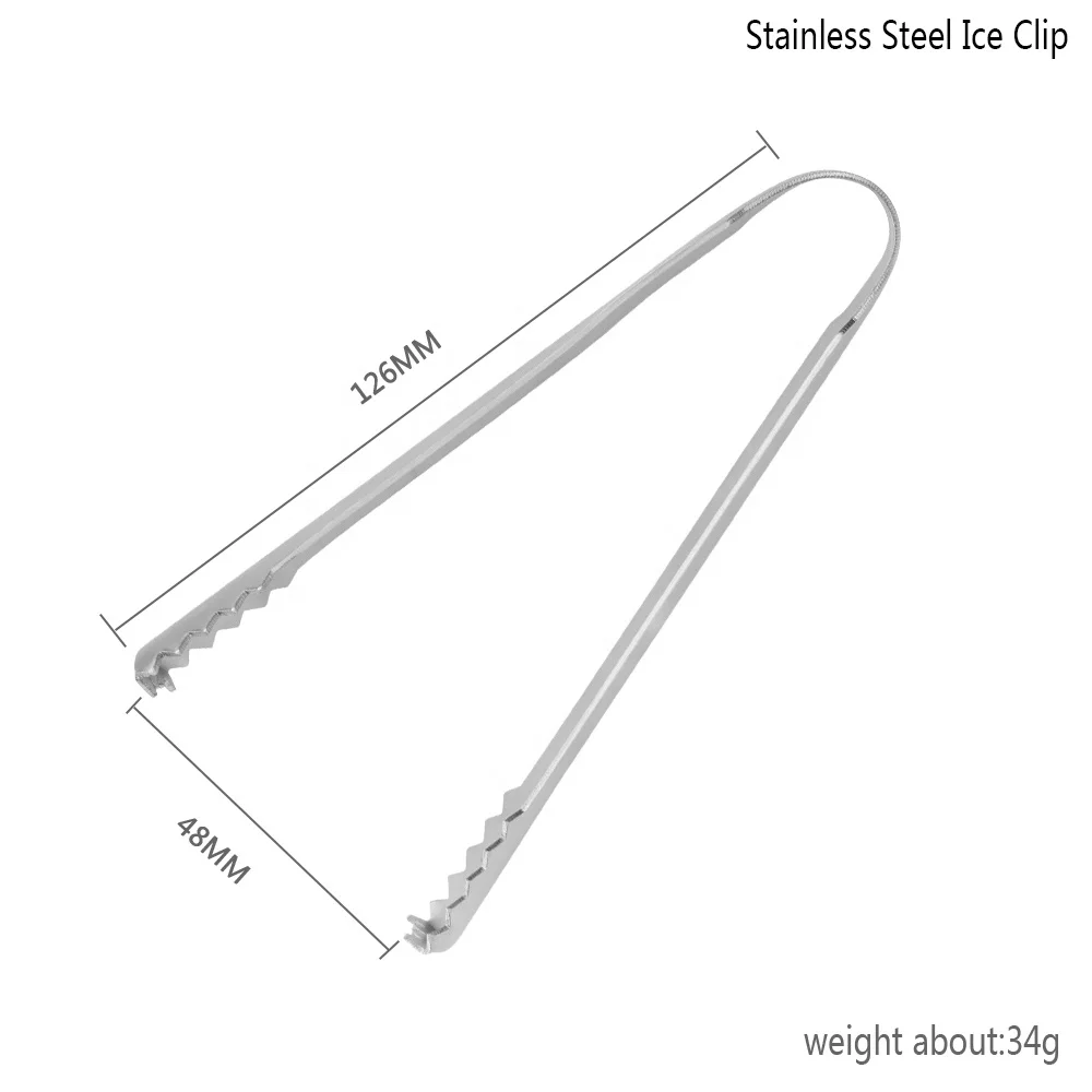 Stainless Steel Mini Kitchen Tong Shisha Salad Pliers Ice Bucket Sugar Cube Tweezer Meat Cooking Grill bbq Accessories Food Tong
