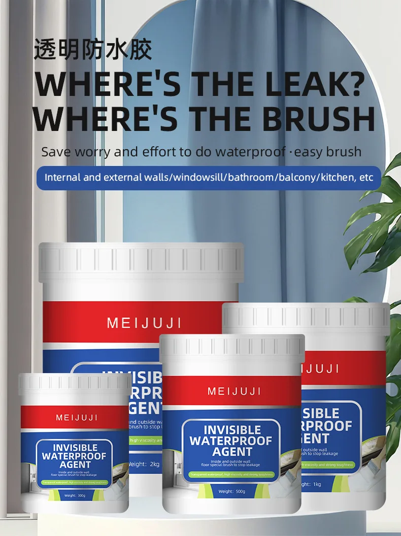 Transparent Waterproof Adhesive Bathroom Anti-Smashing Brick Leak-Repairing Material Plugging King Tile Exterior Wall Waterproof