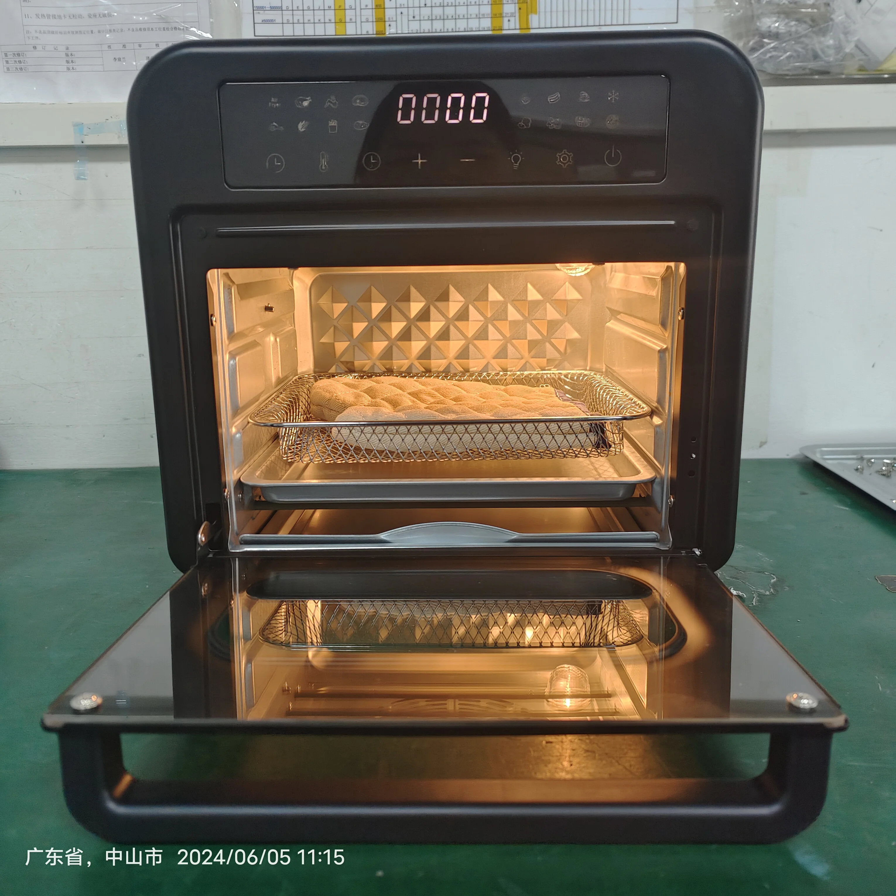 New Model 15L PC Air Fryer Oven