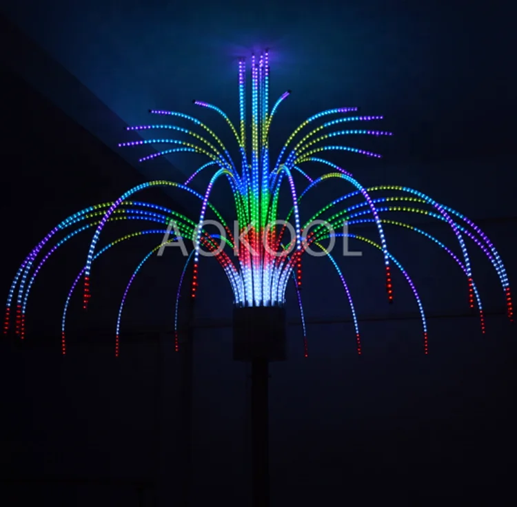 Outdoor LED Christmas Holiday Decoration Fireworks Light Digital Fireworks Meteor Light