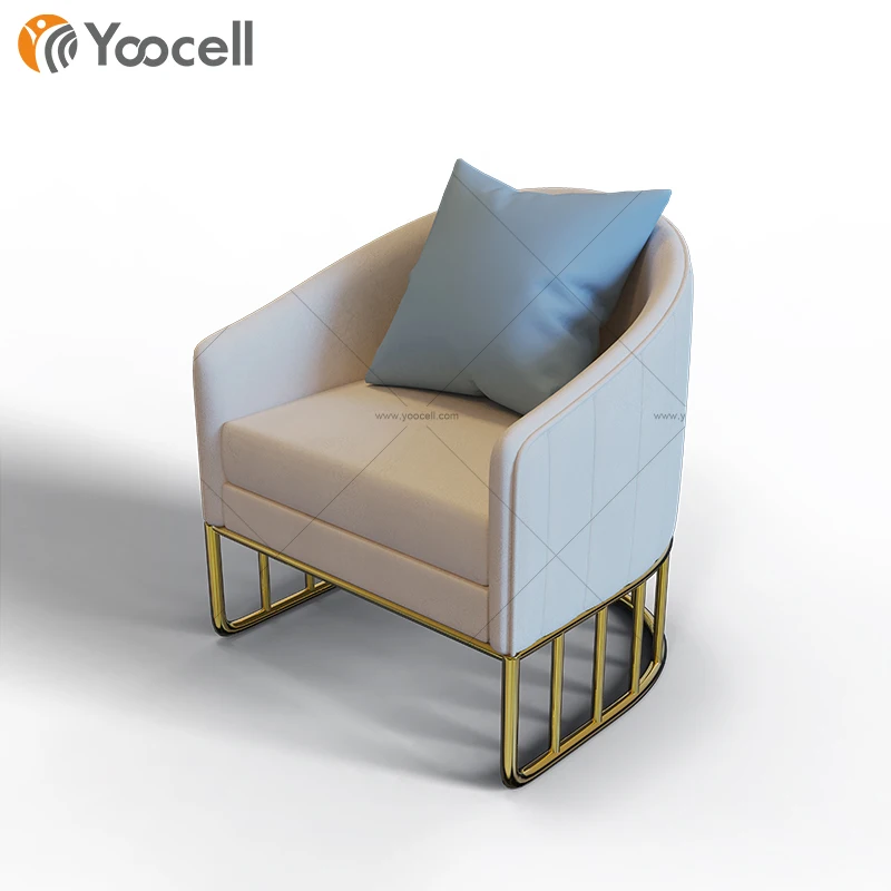 Yoocell новый дизайн кремового цвета, горячая Распродажа, современные парикмахерские Стулья Ожидания для салона красоты